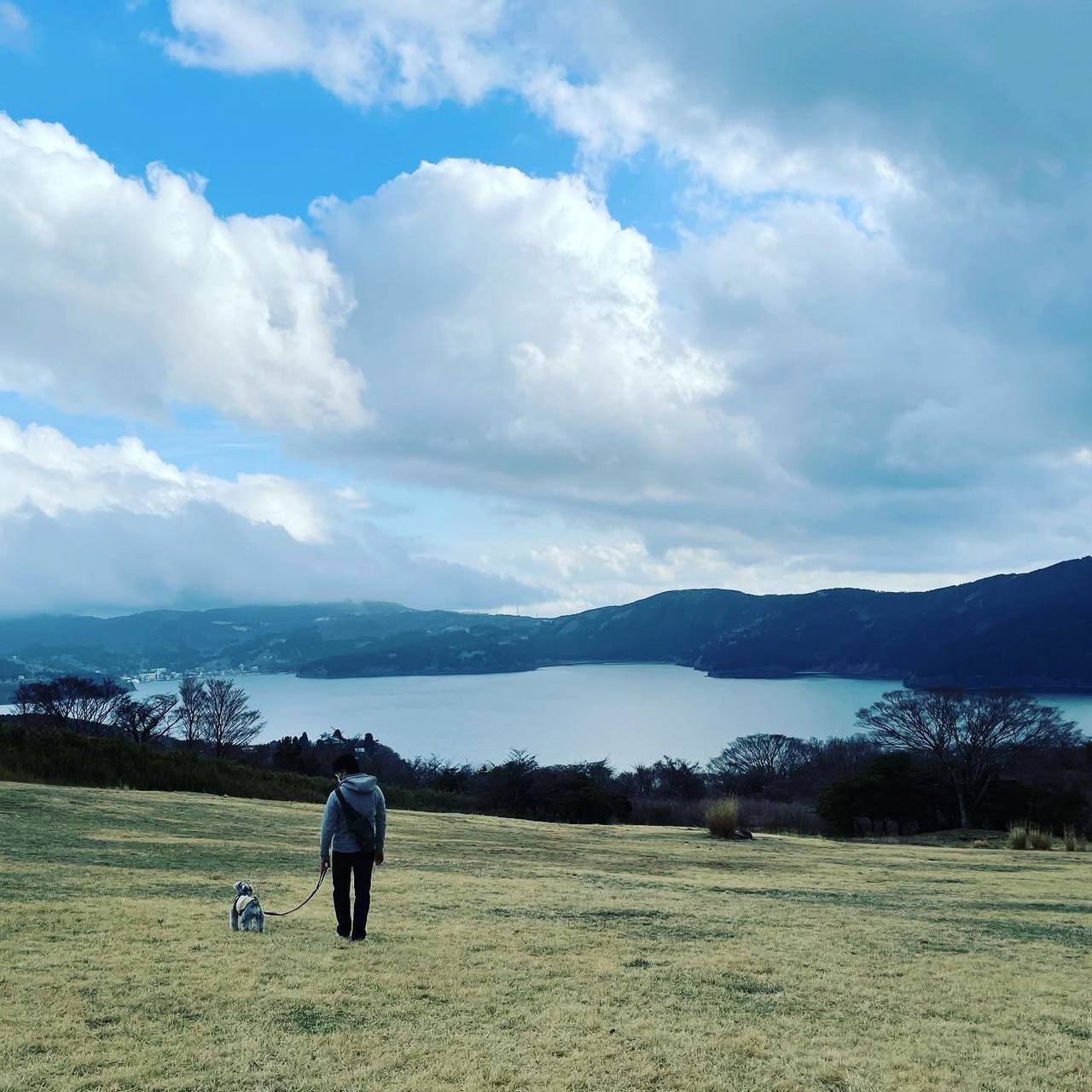 一緒に芦ノ湖までお散歩